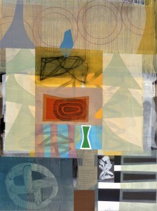Bloomstone (Newgrange VII) mixed media on canvas 48 x 36 $5600 2018