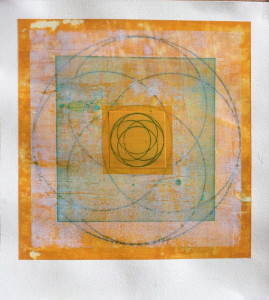 Liminal Icon (Yellow Rose) 11 x 10 mixed media on paper $975 2019